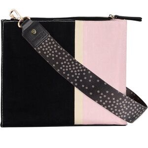 Brand New Erin Condren Crossbody Bag Journals, Folios, Petite Planner Pink Black